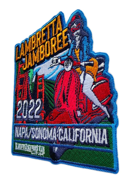 Lambretta Jamboree 2022 Commemorative Embroidered Patch-Right Side