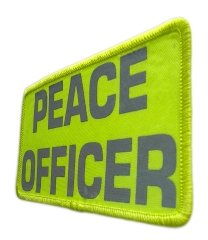Reflective "Peace Officer" Printed Patch-Right Side