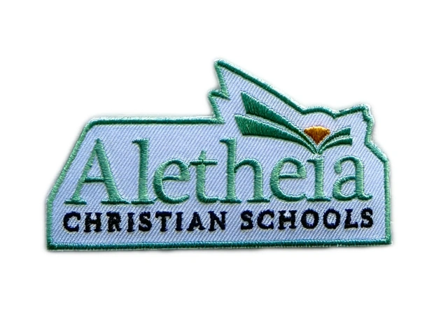 Aletheia Christian Schools Logo Embroidery Patch-Front Side