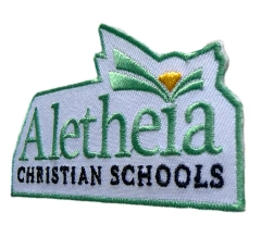 Aletheia Christian Schools Logo Embroidery Patch-Right Side