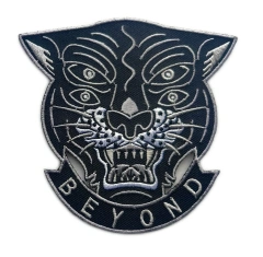 Beyond Panther Monotone Embroidery Patch-Front Side