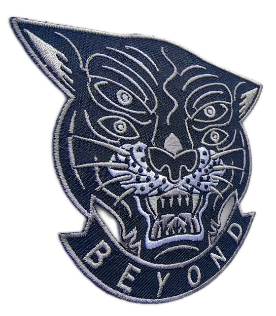 Beyond Panther Monotone Embroidery Patch-Left Side
