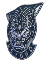 Beyond Panther Monotone Embroidery Patch-Right Side