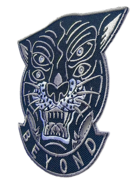 Beyond Panther Monotone Embroidery Patch-Right Side