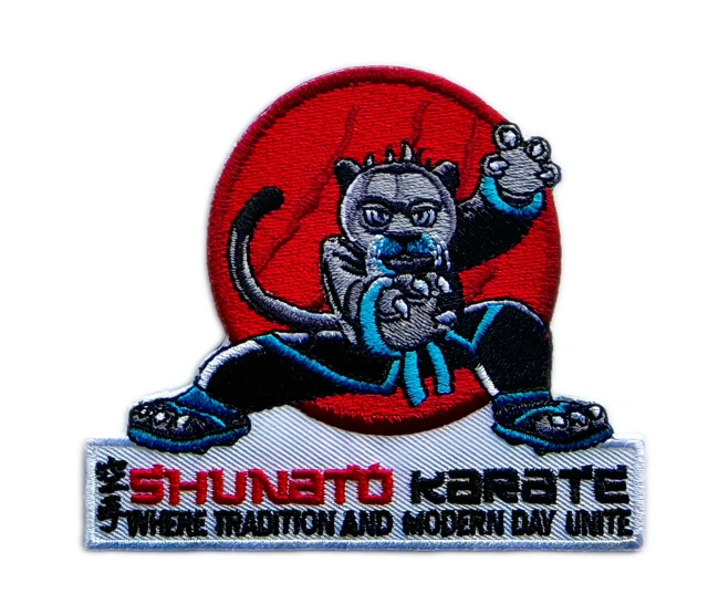 Shunato Karate "Panther" Logo Embroidery Patch-Front Side