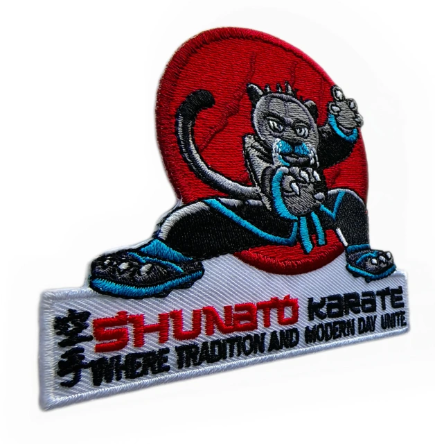 Shunato Karate "Panther" Logo Embroidery Patch-Left Side