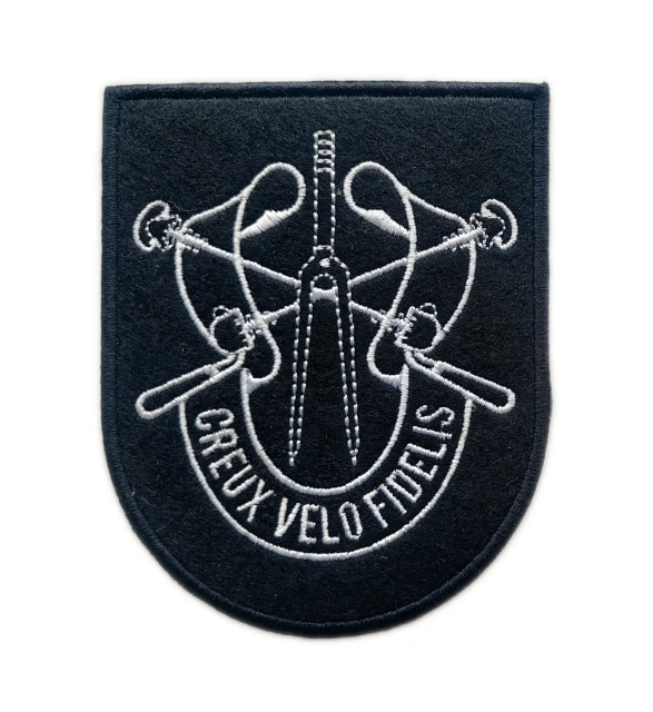 Creux Velo Fidelis Embroidered Patch – Cycling-Inspired Military-Style Insignia-Front Side