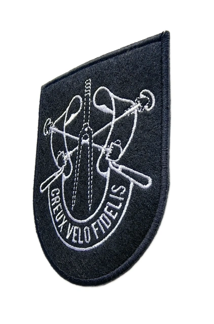 Creux Velo Fidelis Embroidered Patch – Cycling-Inspired Military-Style Insignia-Right Side