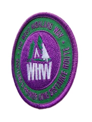 West Highland Way (WHW) Embroidered Patch – Purple & Green Trail Logo-Right Side