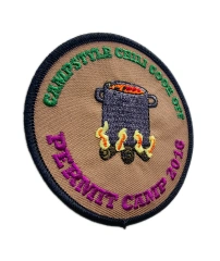 Campstyle Chili Cook Off 2016 Embroidered Patch – Permit Camp Commemorative Badge-Left Side