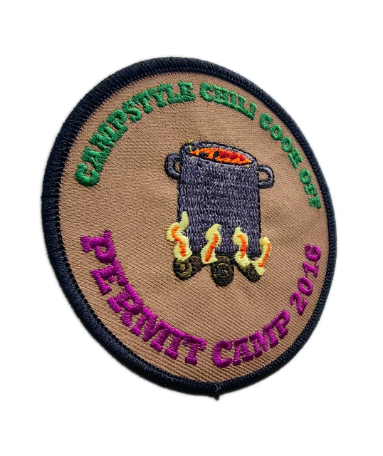 Campstyle Chili Cook Off 2016 Embroidered Patch – Permit Camp Commemorative Badge-Left Side