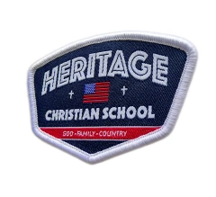 Heritage Christian School Woven Patch-Right Side