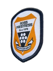 Ross Prestress Woven Logo Patch-Right Side