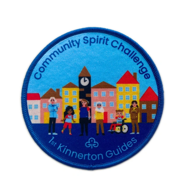 Community Spirit Challenge Patch – 1st Kinnerton Guides-Front Side
