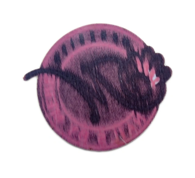 "Nails By Mere" Custom Woven Patch – Elegant Logo Design for Nail Salon Branding-Back Side