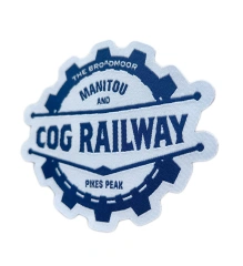The Broadmoor Manitou & Pikes Peak Cog Railway Woven Patch – Commemorative Travel Souvenir-Right Side