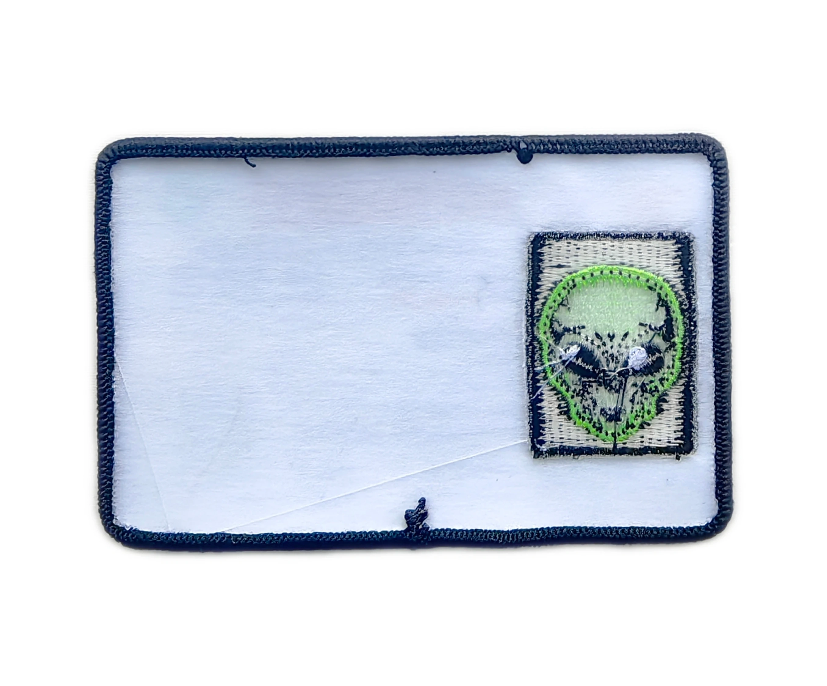 New Mexico Alien Spaceship License Patch – Roswell UFO Themed Iron-On Badge-Back Side