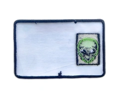 New Mexico Alien Spaceship License Patch – Roswell UFO Themed Iron-On Badge-Back Side