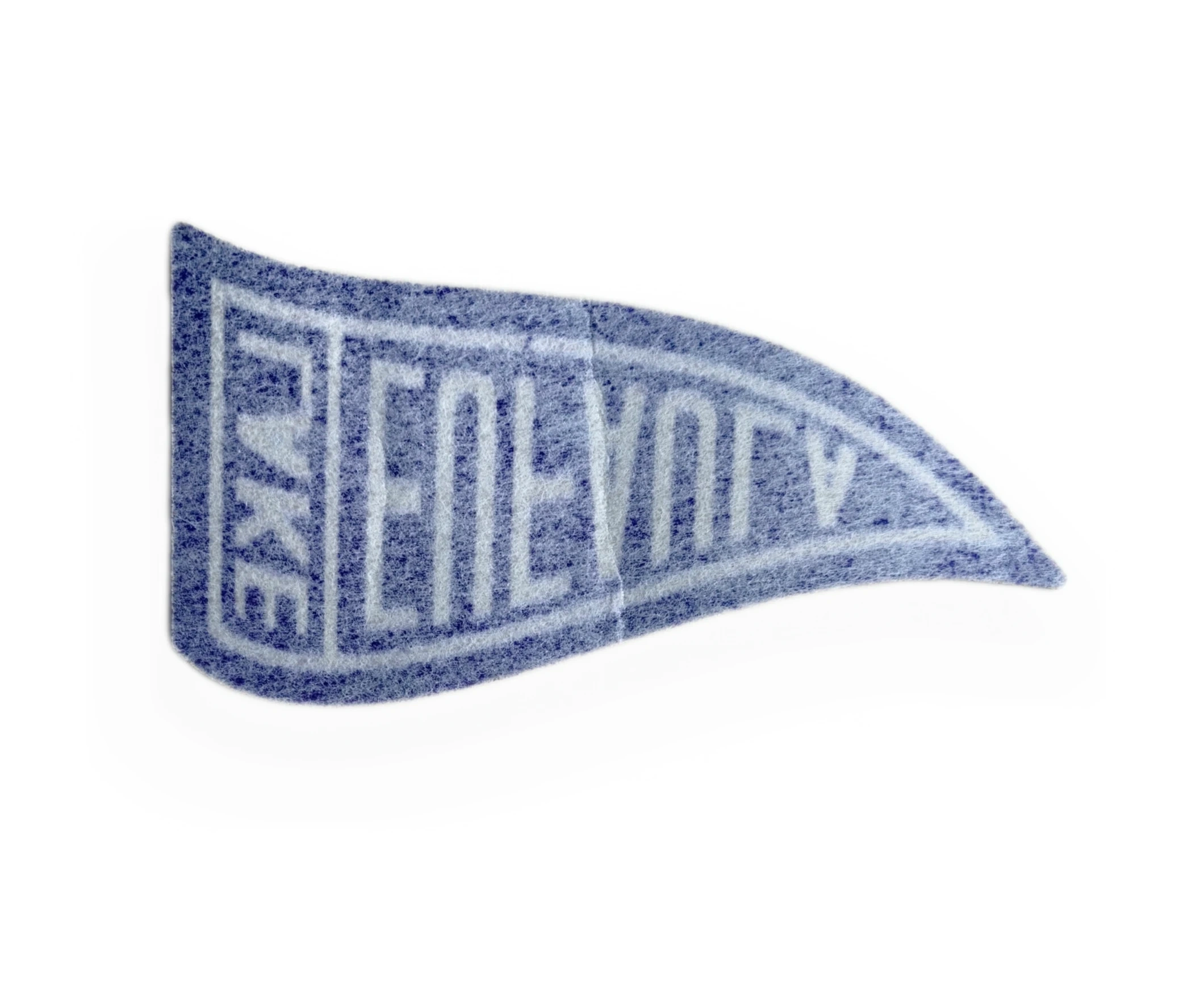 Lake Eufaula Oklahoma Woven Pennant Patch – Retro Travel Souvenir-Back Side