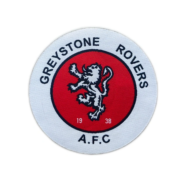 Greystone Rovers AFC Woven Patch – Official Club Crest Embroidered Badge-Front Side