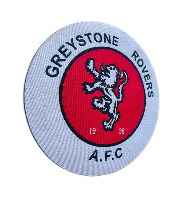 Greystone Rovers AFC Woven Patch – Official Club Crest Embroidered Badge-Left Side