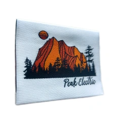 Custom Woven Label for "Peak Electric"-Left Side