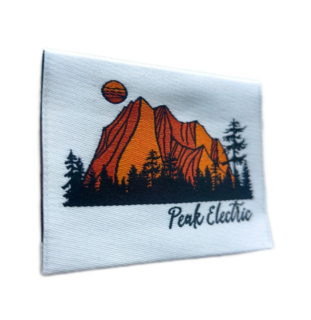 Custom Woven Label for "Peak Electric"-Left Side