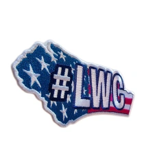 Embroidered "LONE STAR" Texas Patch-Left Side