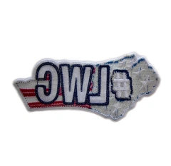 Embroidered "LONE STAR" Texas Patch-Back Side