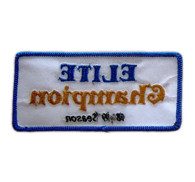 Elite Champion 18'-19' Season Custom Embroidered Patch-Back Side