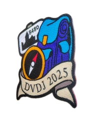 DVDJ 2025 Adventure Woven Patch - Compass & Backpack Design-Right Side