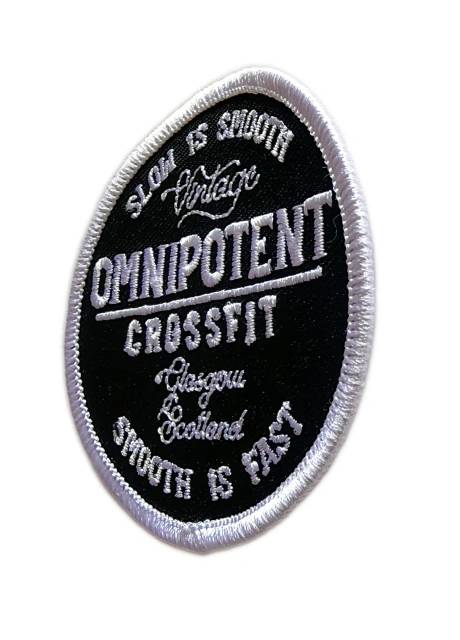 Omnipotent CrossFit Glasgow Custom Embroidered Patch - 2.5"-Right Side