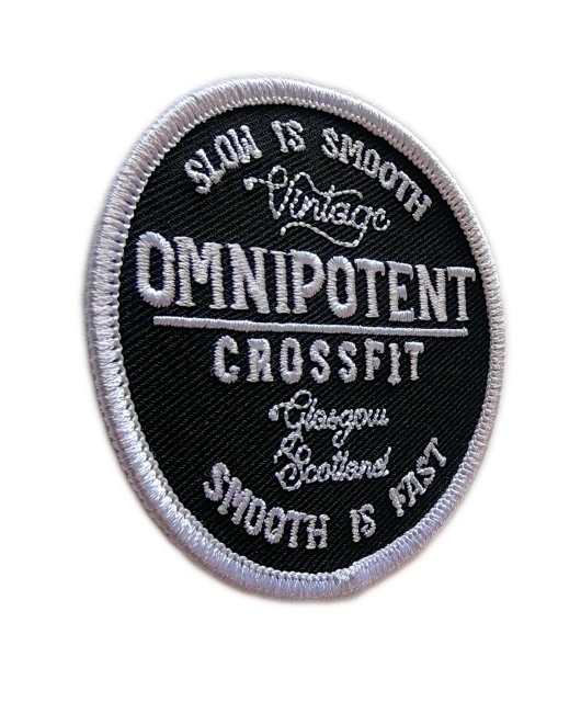 Omnipotent CrossFit Glasgow Custom Embroidered Patch - 2.5"-Left Side