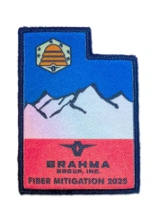 Brahma Group Fiber Mitigation 2025 Utah Shape Custom Printed Patch-Front Side
