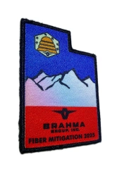 Brahma Group Fiber Mitigation 2025 Utah Shape Custom Printed Patch-Left Side