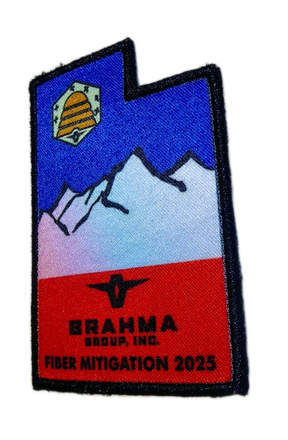 Brahma Group Fiber Mitigation 2025 Utah Shape Custom Printed Patch-Right Side