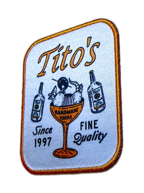 Tito's Handmade Vodka Retro Sublimated Patch - 3" Square-Right Side