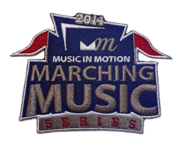 2014 Music in Motion Marching Music Series Custom Embroidered Patch-Front Side
