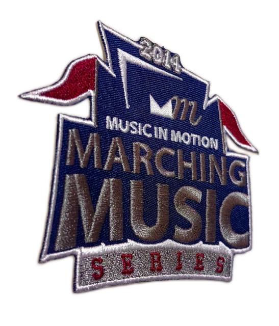 2014 Music in Motion Marching Music Series Custom Embroidered Patch-Right Side