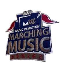 2014 Music in Motion Marching Music Series Custom Embroidered Patch-Left Side