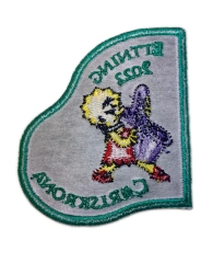 Lisa Simpson Saxophone "Ettning 2022" Embroidered Patch-Back Side