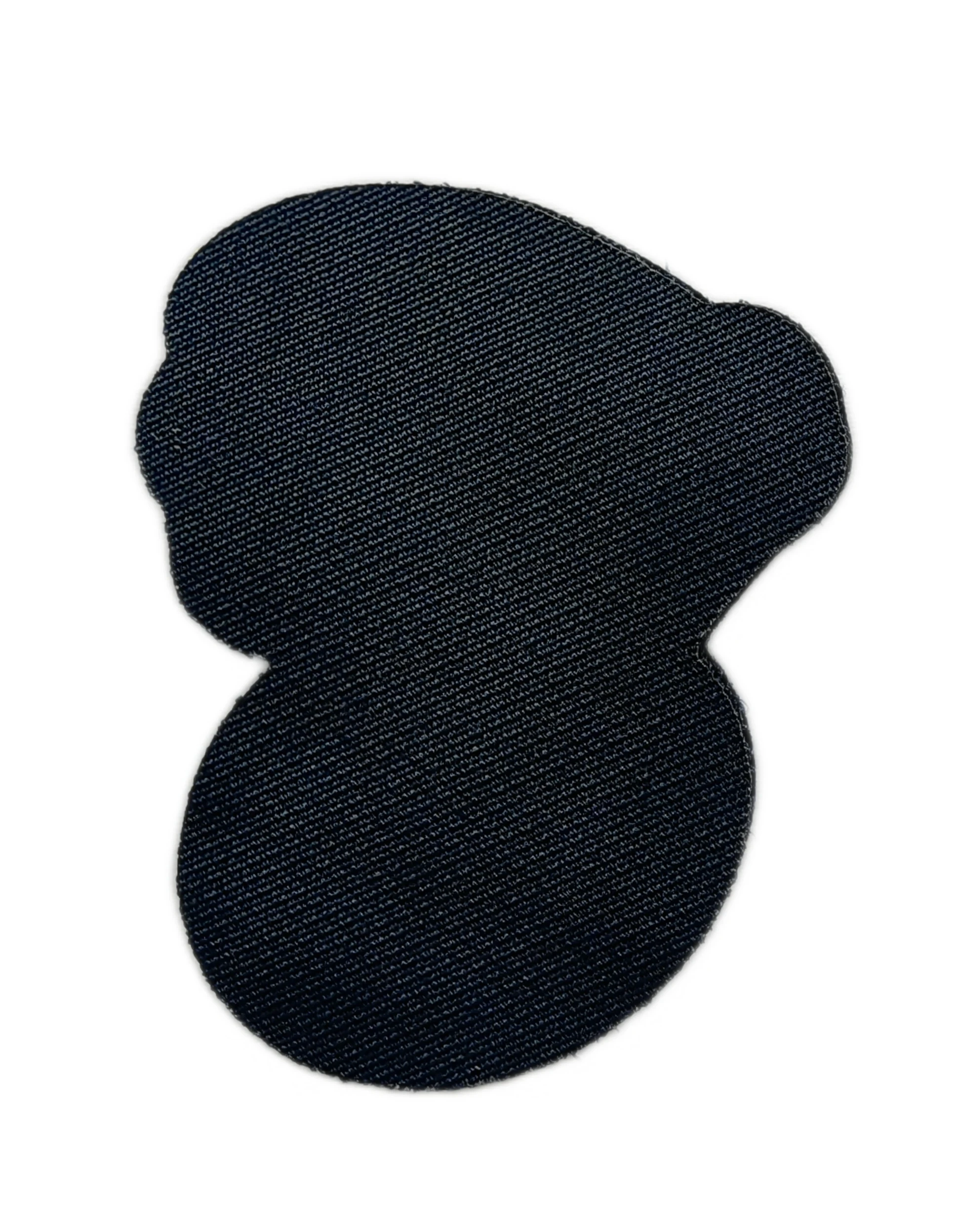 Cartoon Squirrel Embroidered Velcro Patch with Stitched Border (2.7"W x 3.2"H)-Back Side