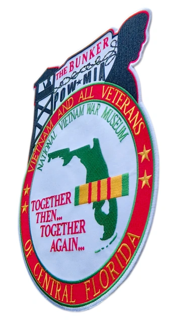 Custom "The Bunker" Vietnam Veterans Memorial Embroidered Patch-Right Side