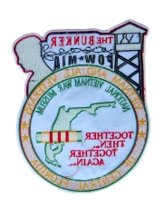 Custom "The Bunker" Vietnam Veterans Memorial Embroidered Patch-Back Side