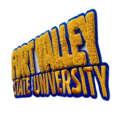 Fort Valley State University Chenille Letterman Patch-Right Side