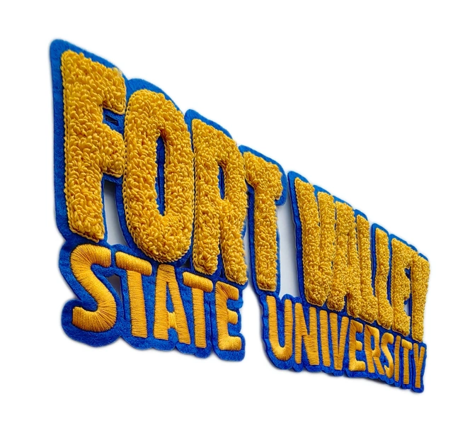 Fort Valley State University Chenille Letterman Patch-Left Side