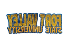 Fort Valley State University Chenille Letterman Patch-Back Side