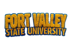 Fort Valley State University Chenille Letterman Patch-Front Side