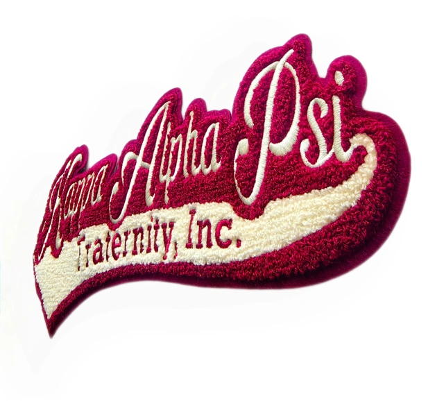 Kappa Alpha Psi Fraternity Inc. Script Chenille Patch-Right Side