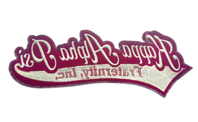Kappa Alpha Psi Fraternity Inc. Script Chenille Patch-Back Side